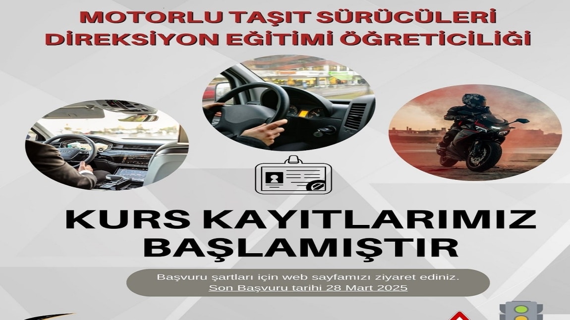 MOTORLU TAŞIT SÜRÜCÜLERİ DİREKSİYON EĞİTİMİ ÖĞRETİCİLİĞİ KURSU